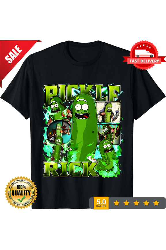Classic Pickle Rick - Rick & Morty T-Shirt, LIMITED EDITION-TH72188