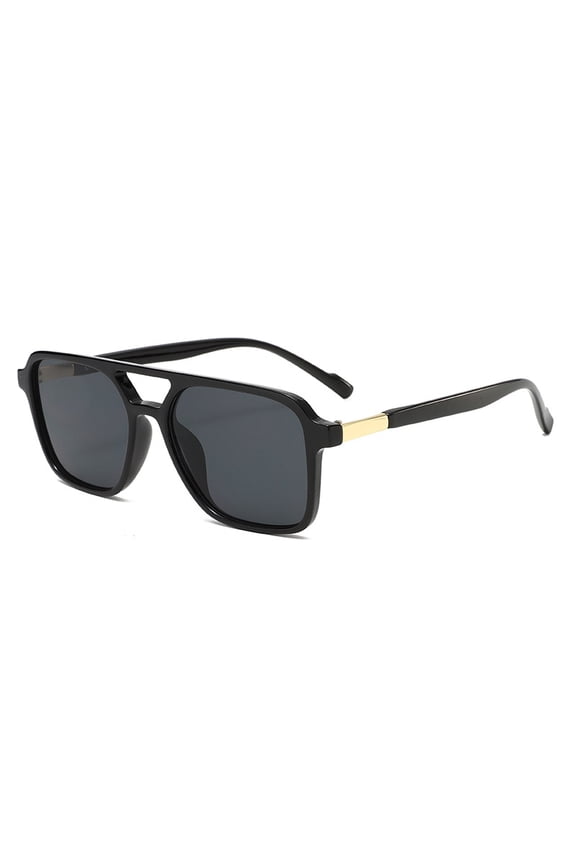 Classic Pilot Double Bridge Metal Large Frame Sunglasses, European American Casual Fashion UV Protection Shades, Bestseller for Men Women