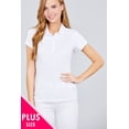 thumbnail image 1 of Classic Pique Spandex Polo Top XL, 1 of 21