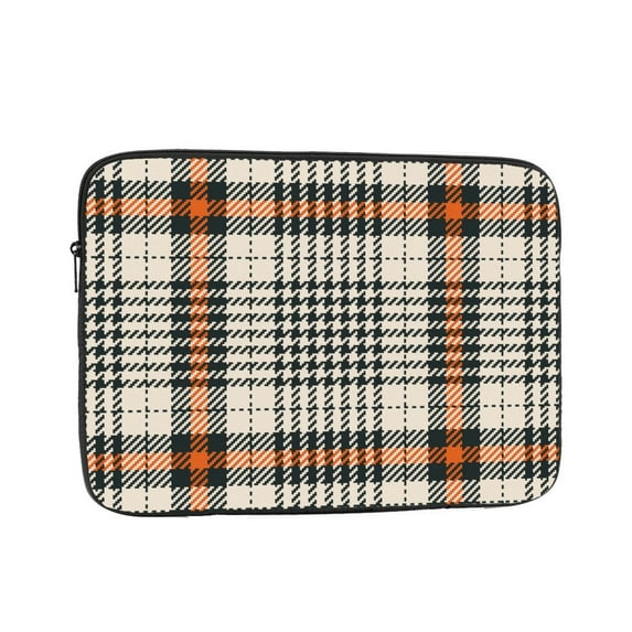 Classic Plaid 15 inch Portable Laptop Sleeve Compatible with MacBook Air Notebook Computer Case for Men Women College School Students