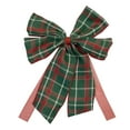 thumbnail image 1 of Classic Plaid Christmas Bow Ribbon for Tree Decoration and Gift Wrapping, Traditional Red and Green Holiday Festive Ribbon with Gold, Versatile Decor Accent for Home and Party During Christmas Season, 1 of 6