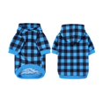 thumbnail image 1 of Classic Plaid Dog Hoodie Sweatshirt Soft Warm Hooded Pet Clothes with Pocket Daily holiday dress-up Fall Winter Apparel for Small Medium Large Dogs, 1 of 5