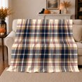 thumbnail image 1 of Classic Plaid Fall Fireplace Autumn, Festive Artistic Scene, Warm Flannel Blanket for Ranch House and Living Room, Animal Lovers Thanksgiving Gift, Festive Home Decor, 1 of 9