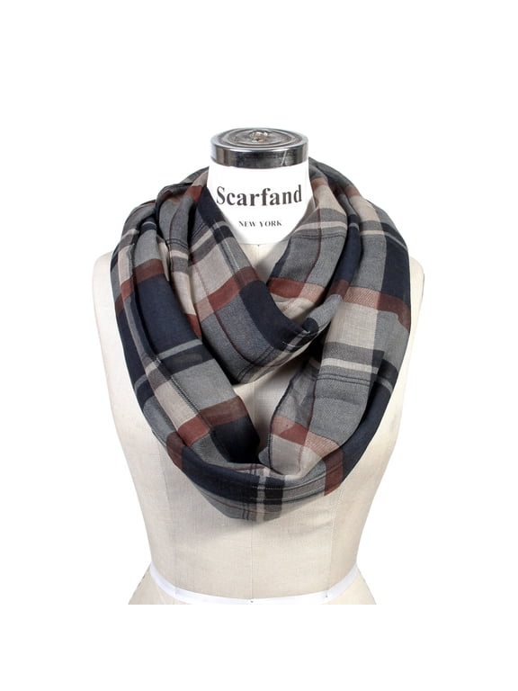 Classic Plaid Infinity Scarf