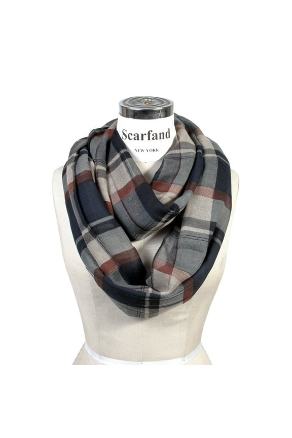 Classic Plaid Infinity Scarf