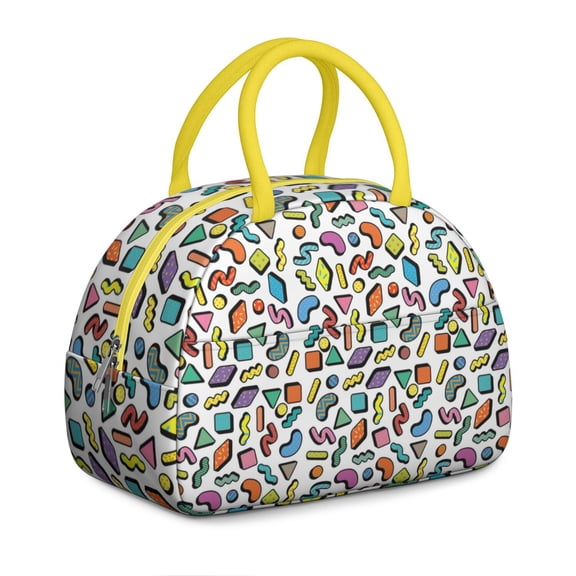 Classic Plaid Insulated Lunch Box, Reusable Cooler with Retro Checkered Pattern, Perfect for Picnic, Beach, and Work