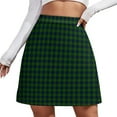 thumbnail image 1 of Classic Plaid Skirt Red And Black Vintage Mini Skirts Summer High Waist Pattern Street Sty, 1 of 7