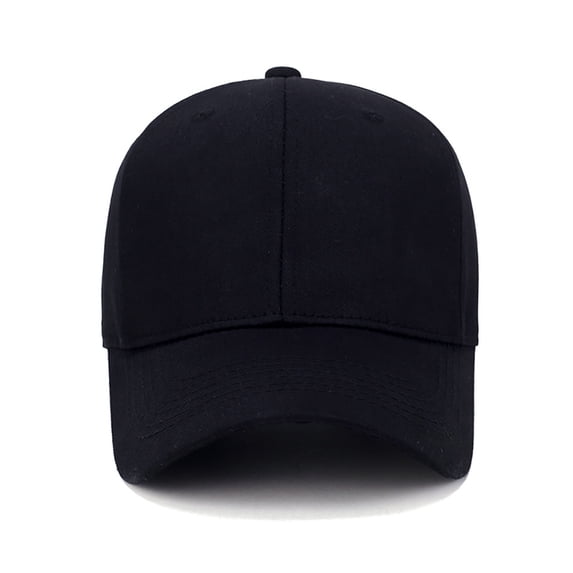 Classic Plain Baseball Cap for Men & Women Black One Size