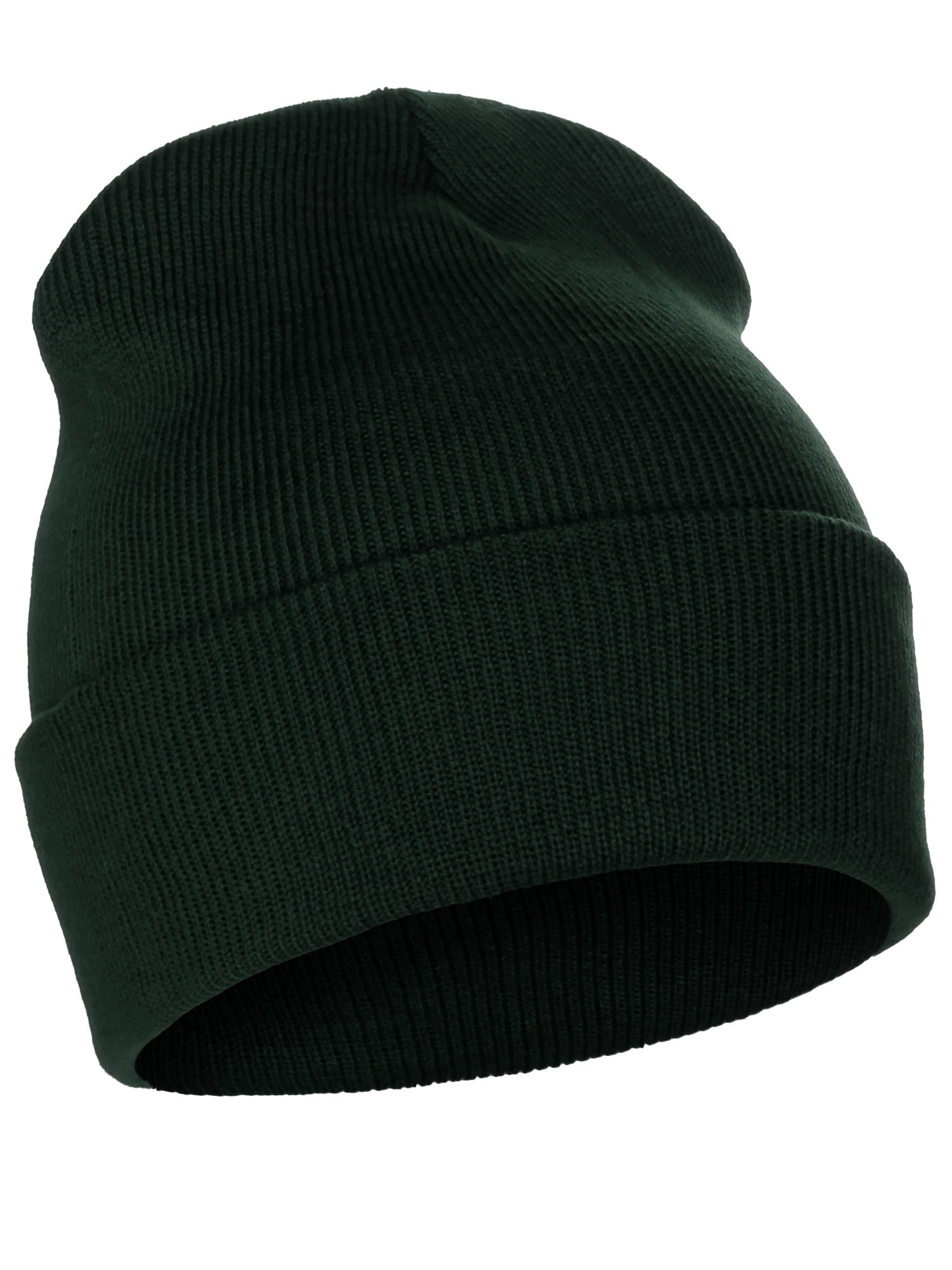 Cuffed Skully Cap, Plain Classic Hat Beanie Knit Turquoise Winter