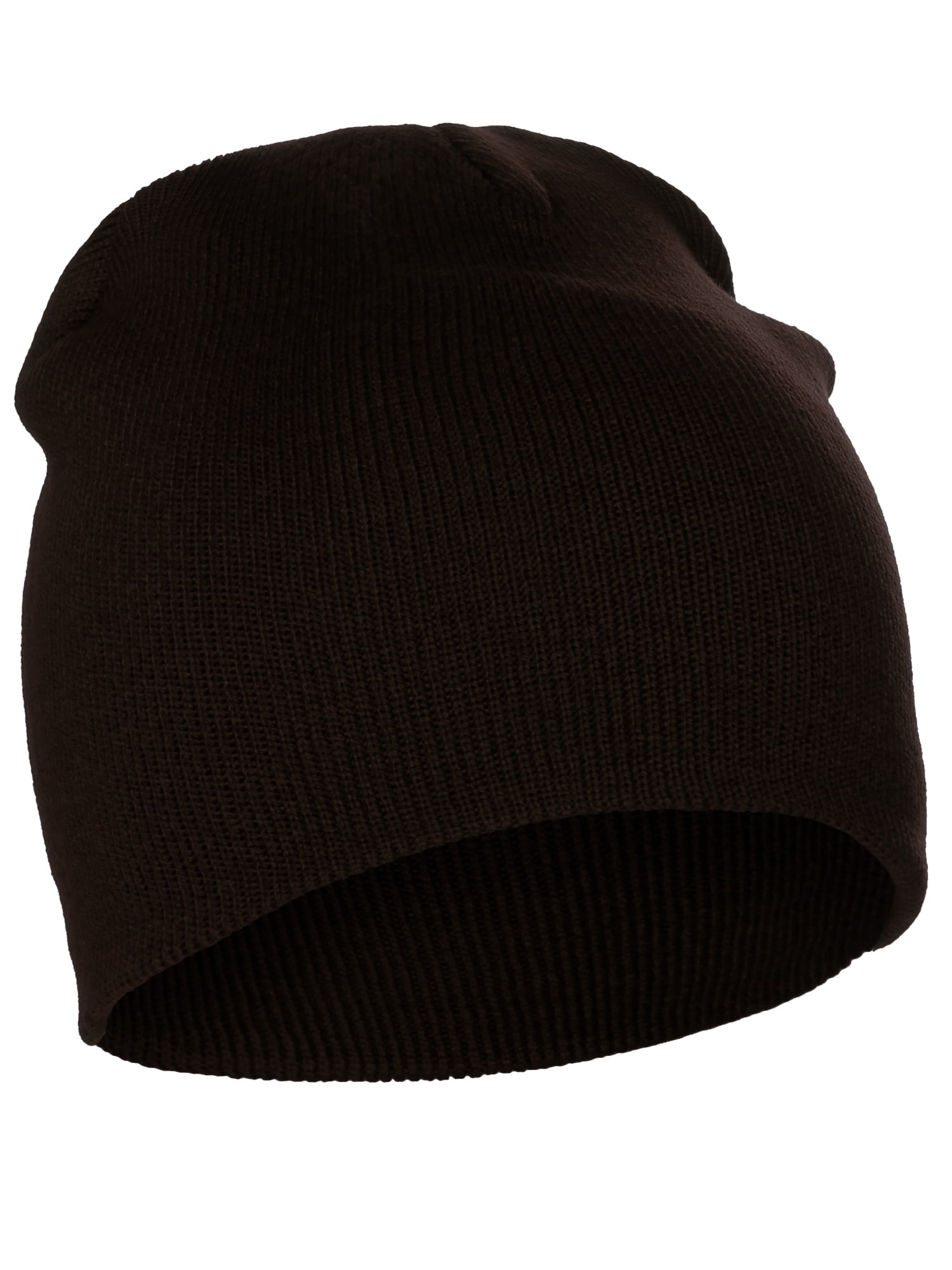 Classic Plain Cuffless Beanie Winter Knit Hat Skully Cap  display picture 2