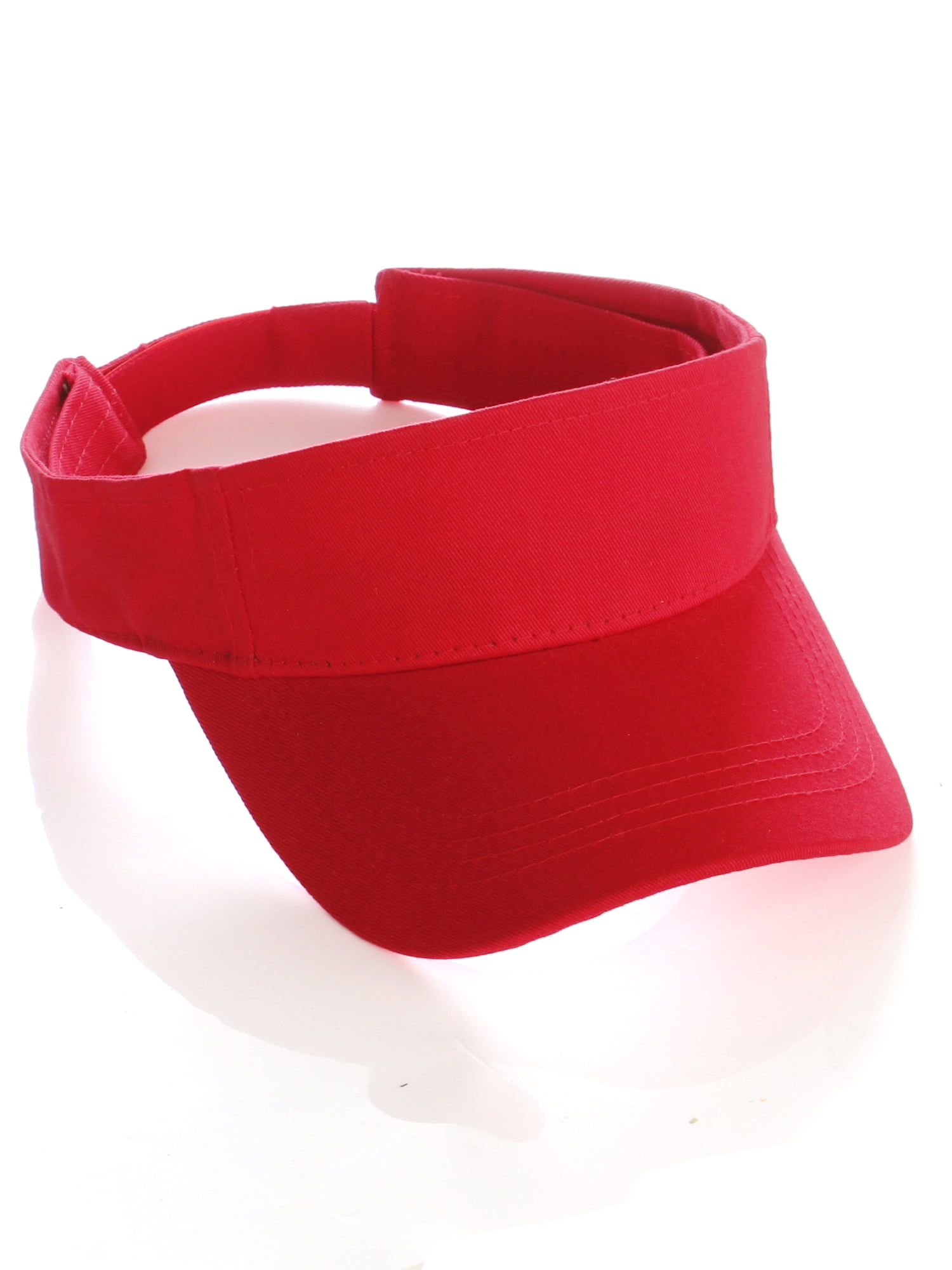 Classic Plain Unisex Sport Sun Hat Visor One Size Adjustable Tapeback Cap,  Adult Men Women, Black 