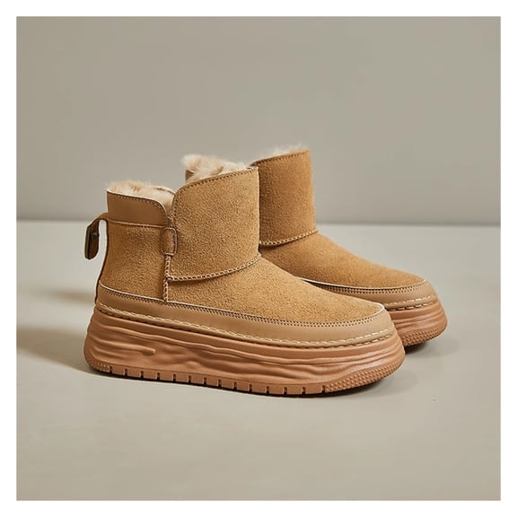 Classic Platform Snow Boots for Women,Mini Boot Ankle Boots Winter Boots Lightweight Anti-Slip Outsole for Outdoor,Winter Non-Slip Walking Boots