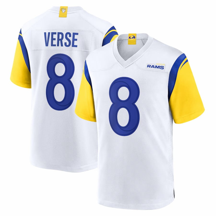 Classic Players Rams Jared Verse#8 Jersey Football Team Logo Match Day ...