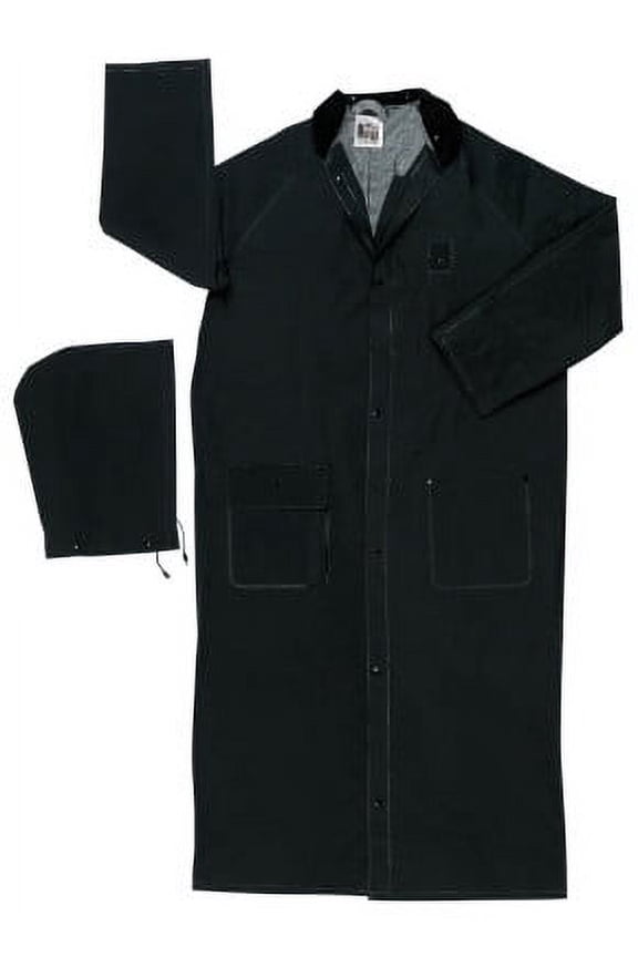 Classic Plus Rider Rain Coats Classic Plus .35Mm Pvc/Poly Ridercoat Collar Blk: 611-267Cx4 - classic plus .35mm pvc/poly ridercoat collar blk