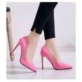 thumbnail image 2 of Women's Pointed Toe Stilettos High Heels - Slip On Party Pumps - US Size 10 2 of 5