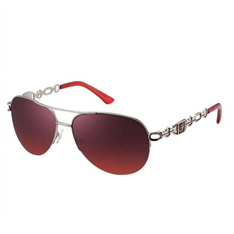 Classic Polarized Aviator Sunglasses UV Mirrored Lens Retro Metal Shades Burgundy gradient