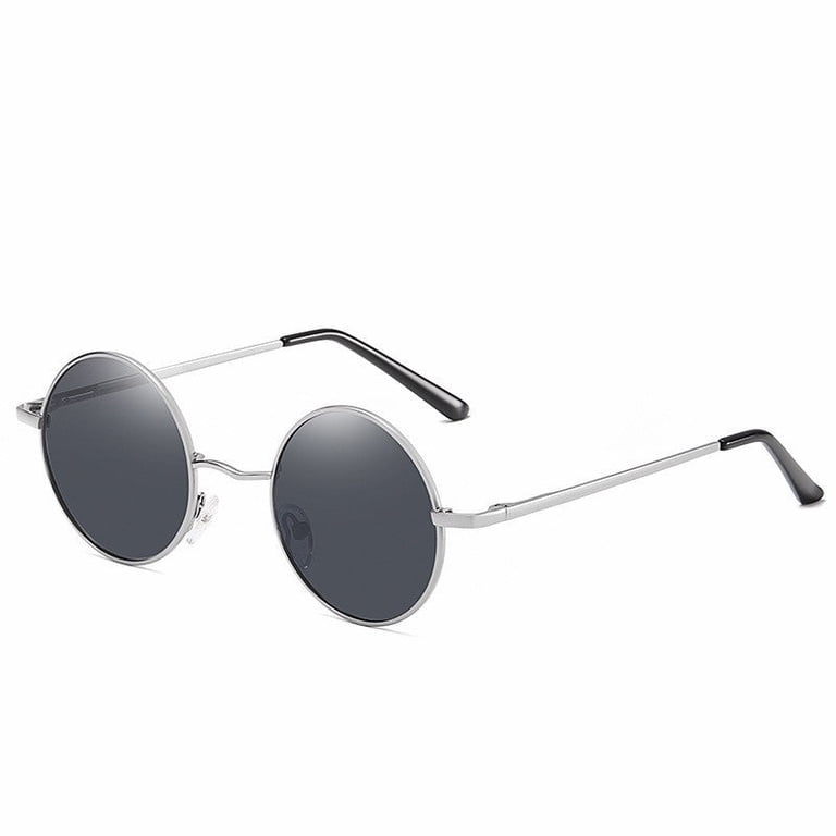Polarized Sunglasses with Metal Frame UV400 Protection Retro Round Amazon.com: Gleyemor Vintage Polarized Sunglasses for Men  main image 4