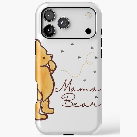 Classic Pooh Mama Bear with Bees X1363 Phone Case Compatible with iPhone 17 16 15 14 13 12 11 Pro Max – Premium Protection