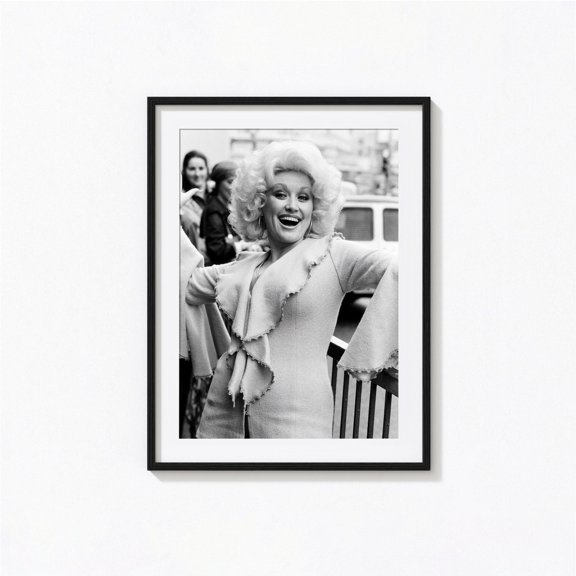 Classic Pop Icon Live Concert Black and White Studio Photography Art Version Beta, Unframed Poster