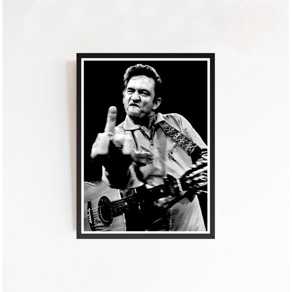 Classic Pop Icon Live Stage Performance Monochromatic Studio Photography Art, Unframed Canvas