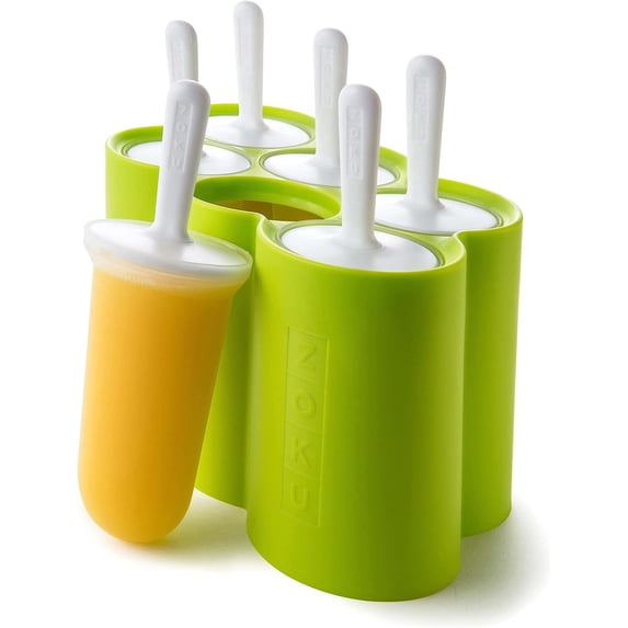 Classic Pop Molds, 6 Easy-release Popsicle Molds With Sticks and Drip-guards, BPA-free