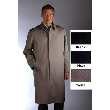 Classic Poplin Raincoat - Dress Coat Cheap Priced Available In Big & Tall Sizes Trench Coat Taupe