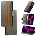 thumbnail image 1 of Classic Premium PU Leather Wallet Case for Google Pixel 9a, Magnetic Closure Kickstand Card Slots Full Body Protection Flip Phone Cover for Google Pixel 9a, Gray, 1 of 6