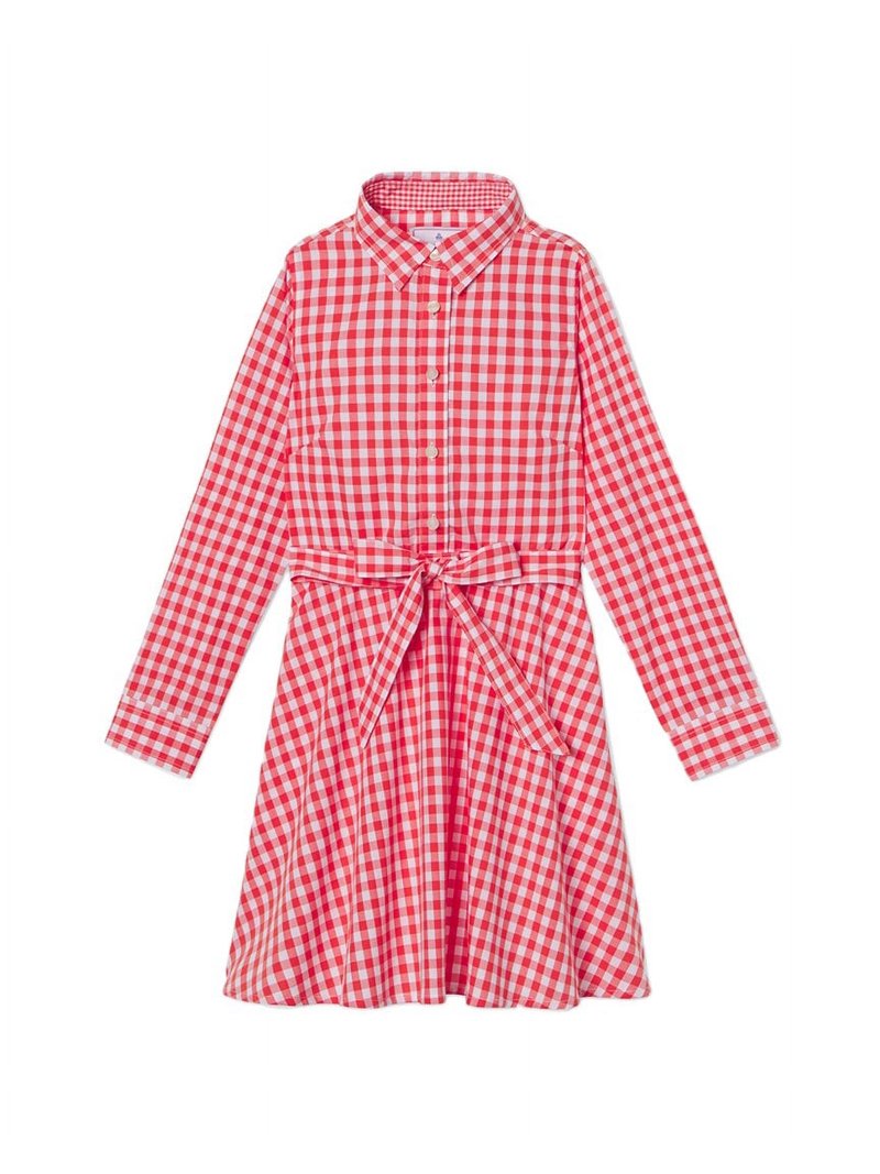classic prep dress girls Marlowe Shirtdress, 8, Orange Style:Open Back