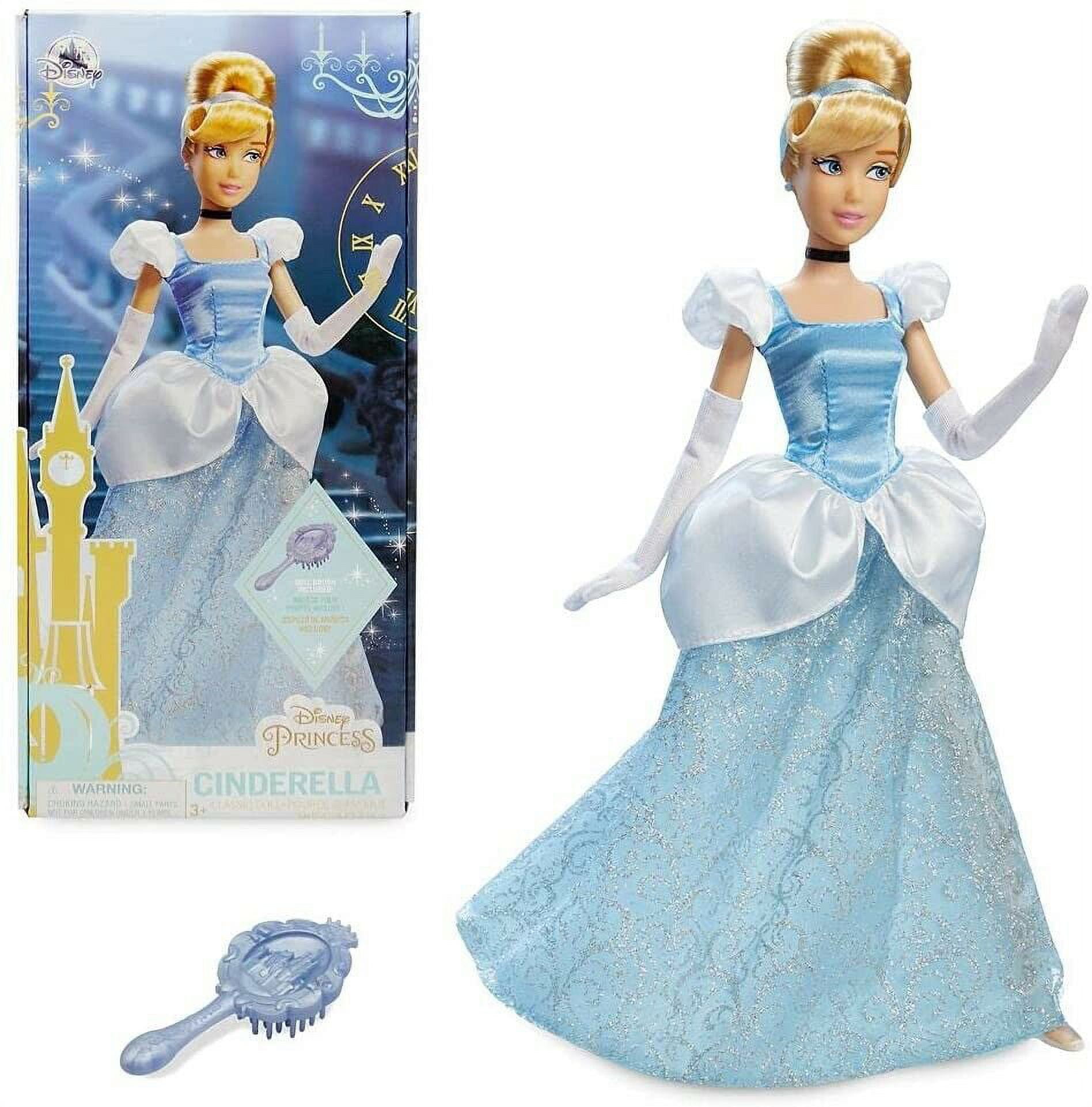 Classic Princess Cinderella 11.5 Doll \u0026 Brush Hairbrush Figure Holiday Gift New