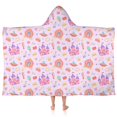 thumbnail image 1 of Classic Princess Pattern Hooded Bath Towel，50"x30" for Ages 3 To 12 Kids, Quick Dry Lightweight Soft Microfiber Hood Beach Towel Cover Up for Kids, 1 of 7