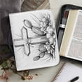 thumbnail image 1 of Classic Print Bible Bag for Women Zipper Handle Handbags Bible Leather Hymns Custom Men Bible Cover Case Carrying Bible Storage Bags, 1 of 7