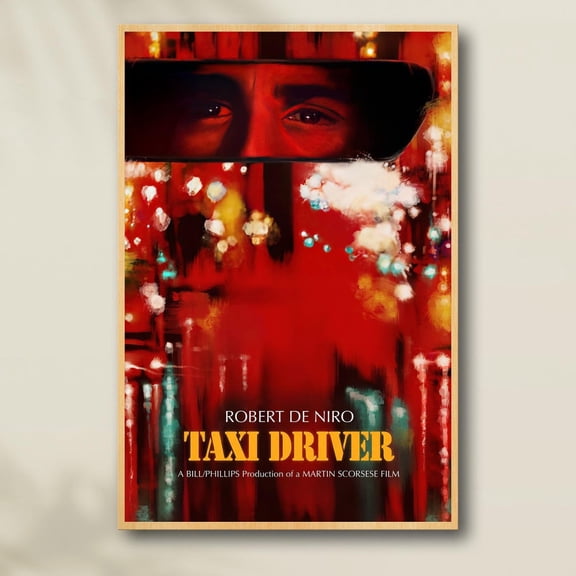 Classic Psychological Thriller Yellow Cab Wall Decor V1, Unframed Poster