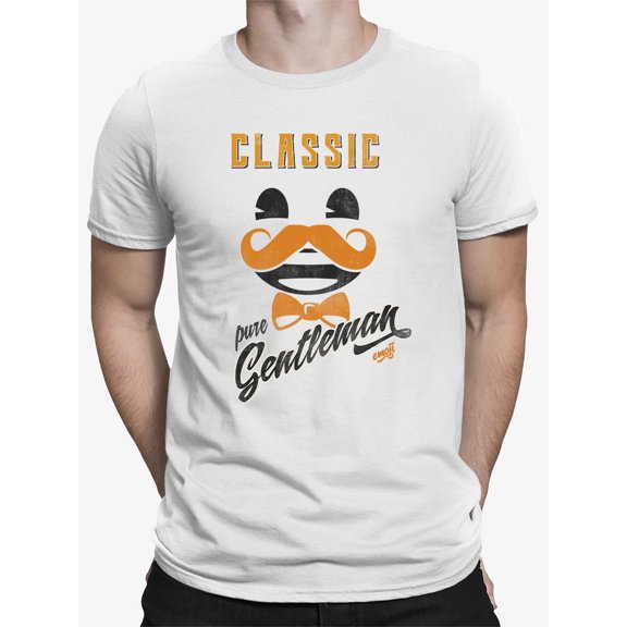 Classic Pure Gentleman - Vintage Mustache Bow Tie Men's T-shirt