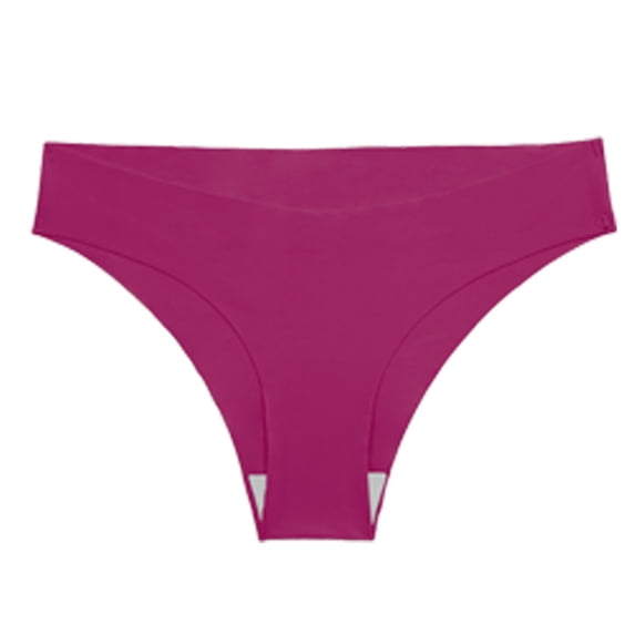Classic Raw Edge Bikini Panties Soft Elastic Fabric Breathable No Show ...