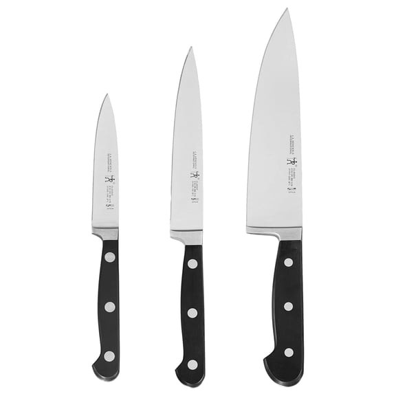 Classic Razor-Sharp 3-Piece Kitchen Knife Set, Chef Knife, Paring Knife, Utility Knife, German Engineered Informed by 100+ Years of Mastery, Stainless Steel
