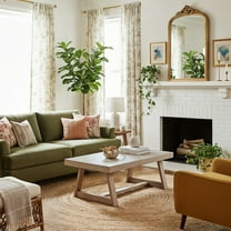 Classic Rectangular Coffee Table (48in x 24in / 1220mm x 610mm), Seashell Wirebrush