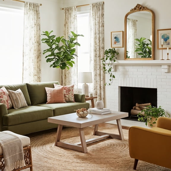 Classic Rectangular Coffee Table (48in x 24in / 1220mm x 610mm), Seashell Wirebrush