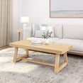 thumbnail image 1 of Plank+Beam Farmhouse Coffee Table, 54" Solid Wood Tables for Living Room, Rectangular Center Table, 1 of 9