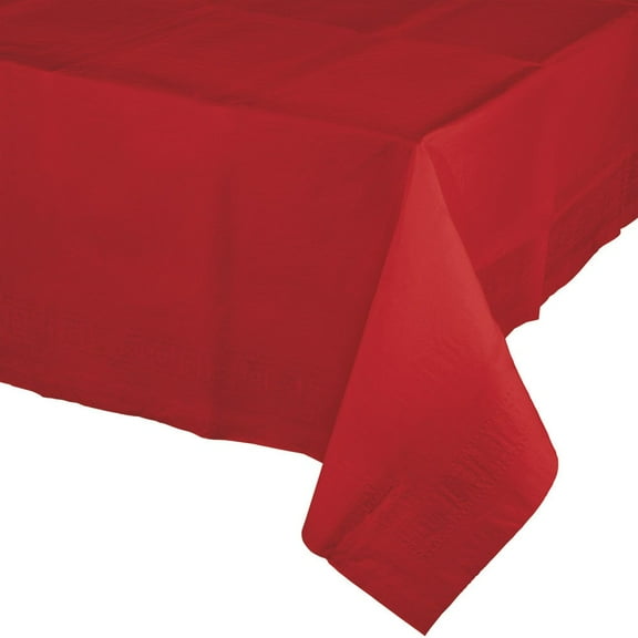 Classic Red 54" x 108" Paper Tablecloth