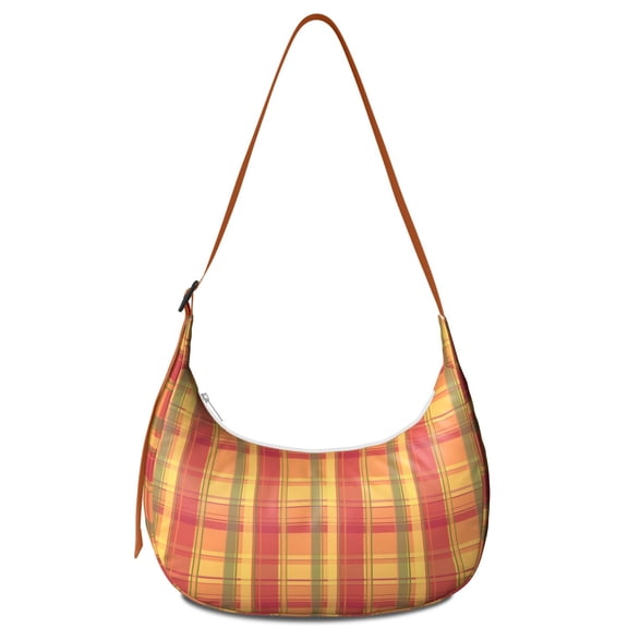 Classic Red and Black Buffalo Plaid Crossbody Handbag for Women, Rustic Farmhouse Shoulder Tote, Lightweight Water-Resistant Hobo Purse with Vintage Checkered Design