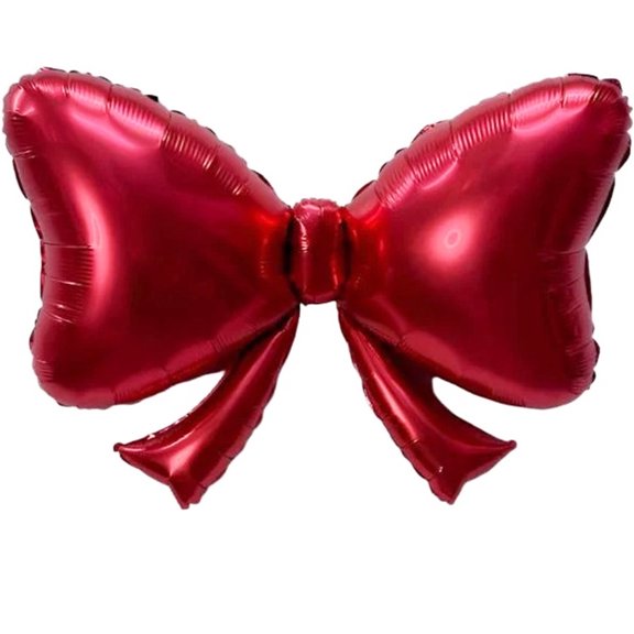 Classic Red Bow Foil Balloon 40"