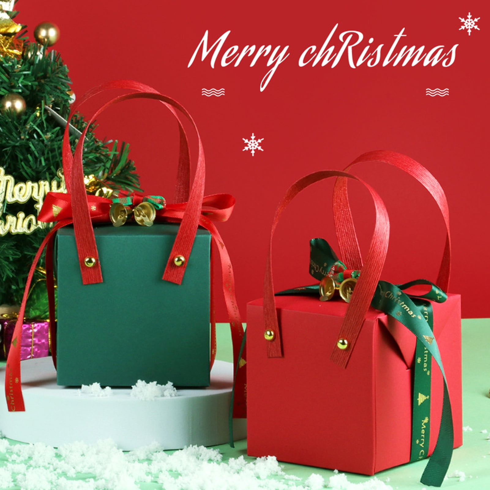 classic-red-christmas-gift-box-with-handle-bowknot-ribbon-bell-decor-letter-print-cubic-present-packaging-box-festive-holiday-supplies-walmart-com