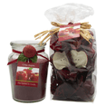 thumbnail image 1 of Classic Red Crisp Apple Scented 18oz Jar Candle and Apple Potpourri Set, 1 of 3
