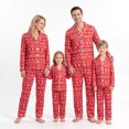 thumbnail image 1 of NIPAXO Family Matching Christmas Pajamas Set Long Sleeve Button-Down Holiday Sleepwear Nordic Fair Isle Print with Reindeer & Snowflakes for Dad Mom Kids, 1 of 10