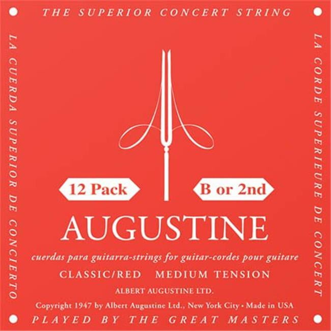 Classic/Red - Medium Tension Nylon Guitar Strings - Augustine Classical String Collection
