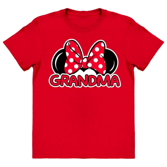Classic Red Minnie Grandma Family Shirt M