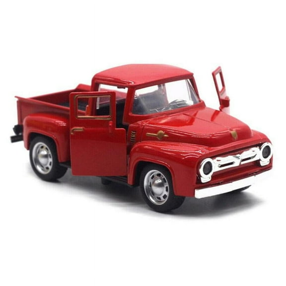 Classic Red Pickup Truck Vintage Metal Rustic Christmas Decor Farm House New X2V2