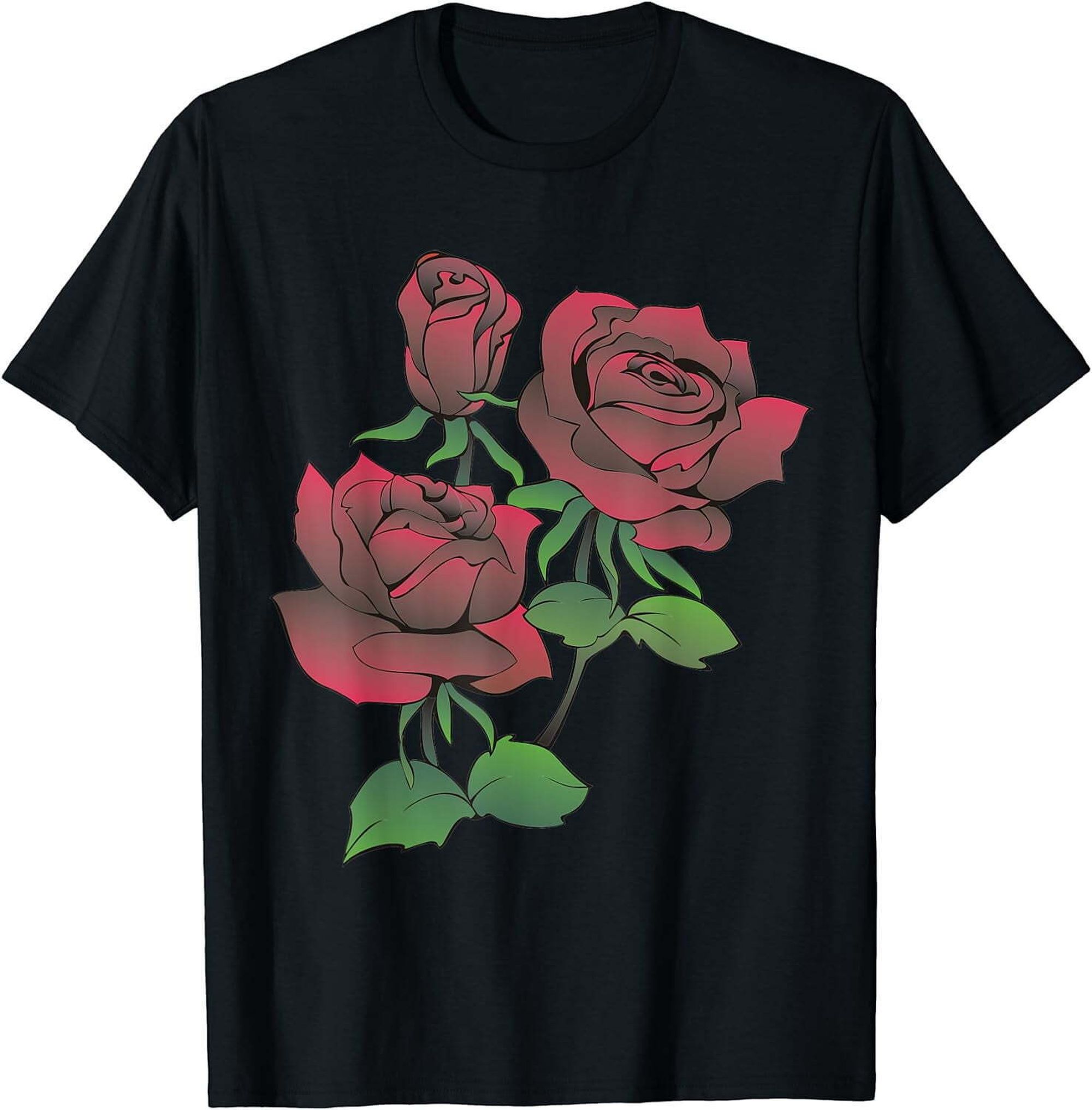 Classic Red Rose T-Shirt for Men, Women, and Girls - Timeless Style for