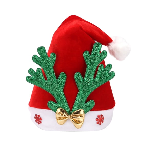 Classic Red White Santa Christmas Hat for Adults with Thick Warm Lining Cosplay Party Decoration Christmas Holiday Party Gifts