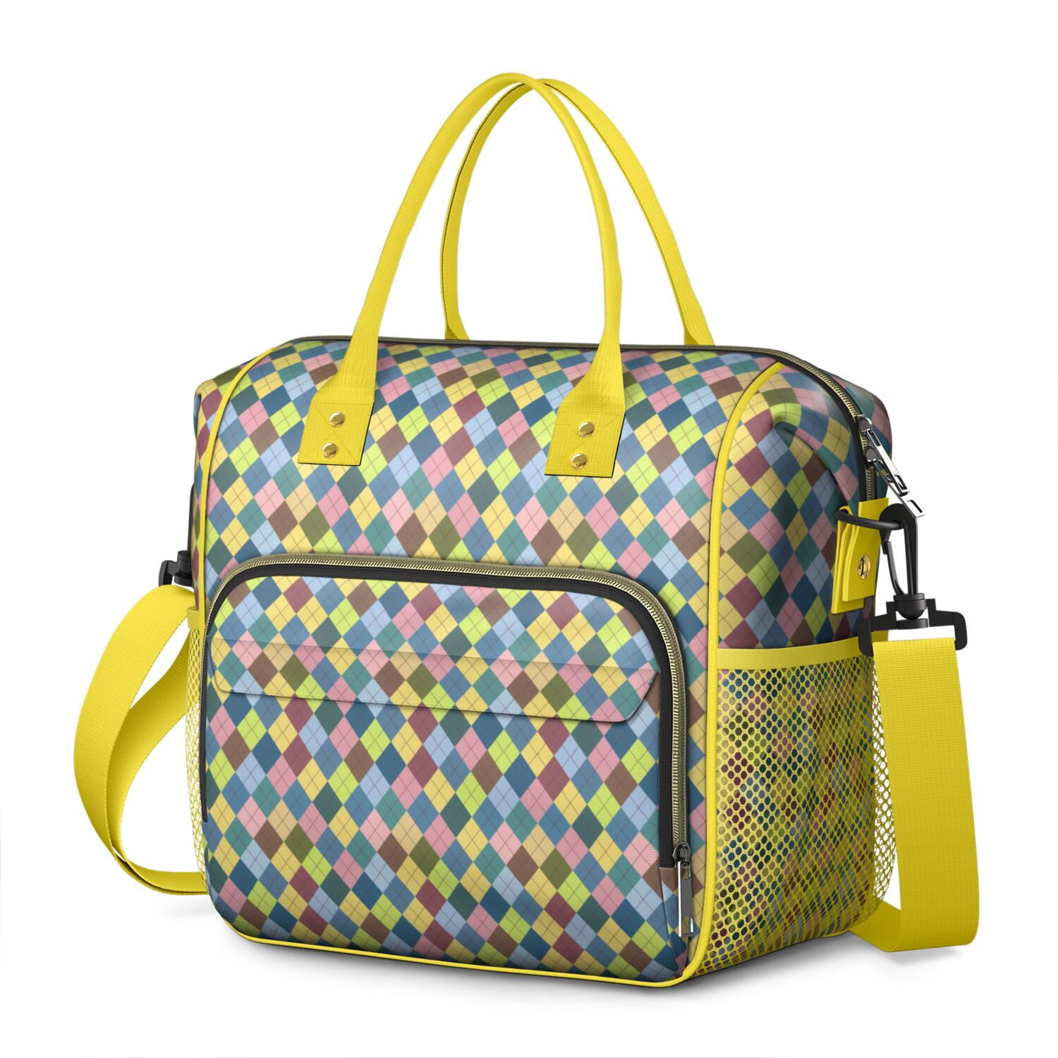 Classic Red and Black Buffalo Plaid Lunch Tote - 100% Leakproof Insulated Food Storage Bag for Office, Travel & Picnic